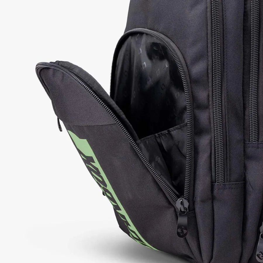 Balo Gearbox Backpack Black/Green với ngăn trước mở rộng