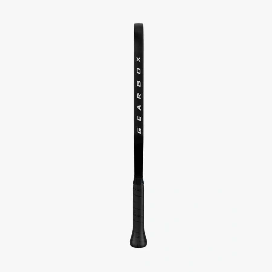 Cạnh vợt GX2 Power Hybrid nhìn ngang, thấy độ dày lõi 16mm chạy dọc thân vợt