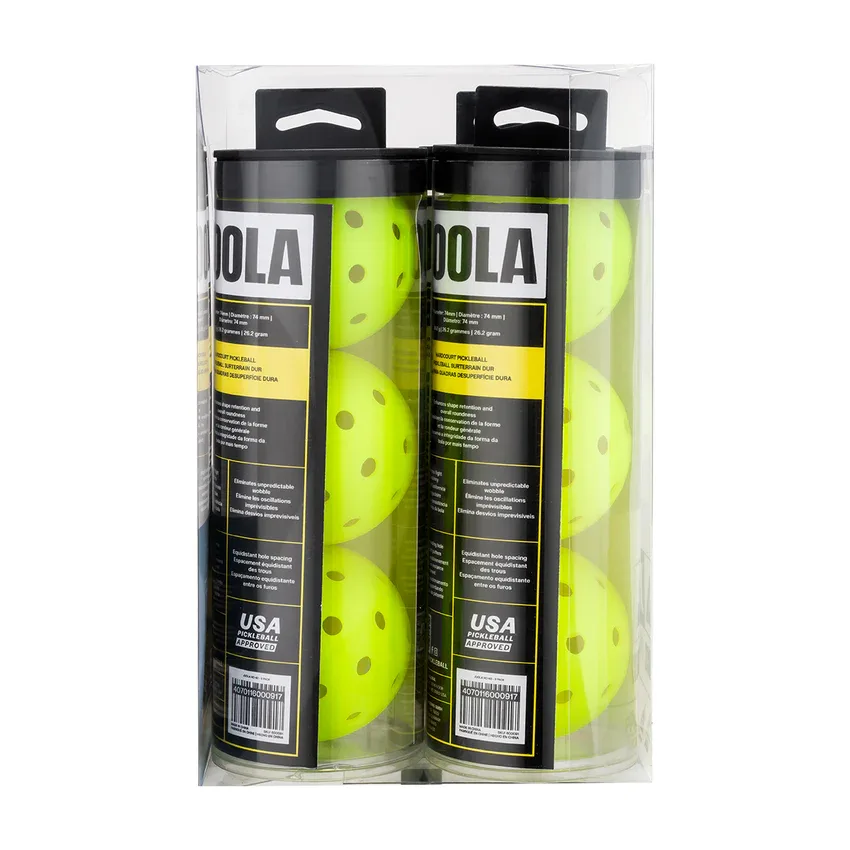 Hai ống bóng pickleball JOOLA HC-40 xếp cạnh nhau