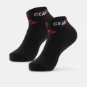 Tất pickleball Gearbox No-Show Socks - Black/Red/White – ảnh 1