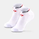 Tất pickleball Gearbox No-Show Socks - White/Black/Red – ảnh 1