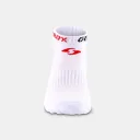 Tất pickleball Gearbox No-Show Socks - White/Black/Red – ảnh 3
