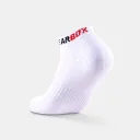 Tất pickleball Gearbox No-Show Socks - White/Black/Red – ảnh 6