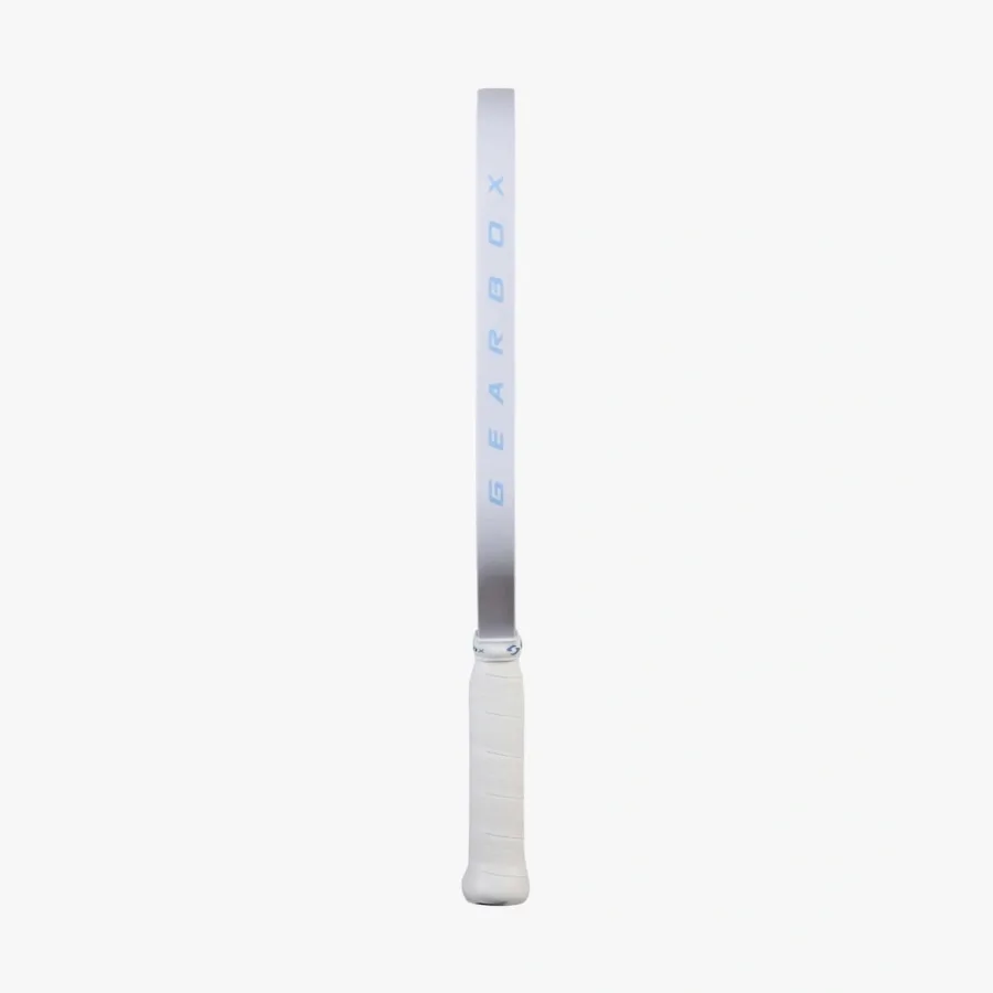 Cạnh vợt GX2 Power Elongated Limited Edition White nhìn ngang từ đầu vợt tới cán