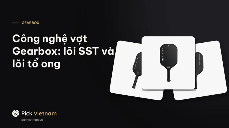 Công nghệ vợt Gearbox: lõi SST sợi carbon khác lõi tổ ong thế nào
