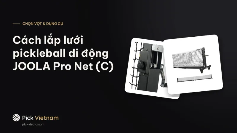 Cách lắp lưới pickleball di động JOOLA Pro Net (C) theo sách hướng dẫn