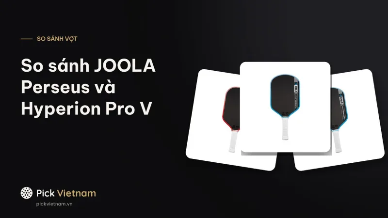 So sánh JOOLA Perseus và Hyperion Pro V: khác nhau ở đầu vợt và cán