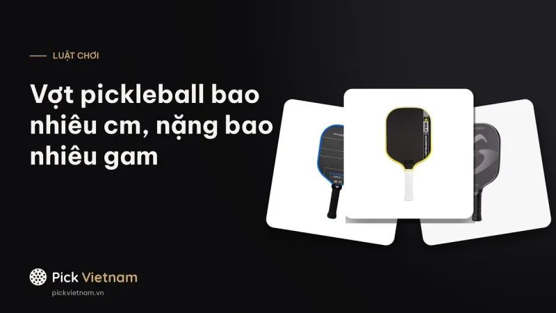 Vợt pickleball bao nhiêu cm, nặng bao nhiêu gam theo luật USA Pickleball