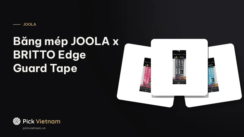 JOOLA BRITTO edge guard tape: băng mép 16mm, ba màu, che băng chì